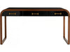 Black Lacquer and Walnut Desk by Arteriors