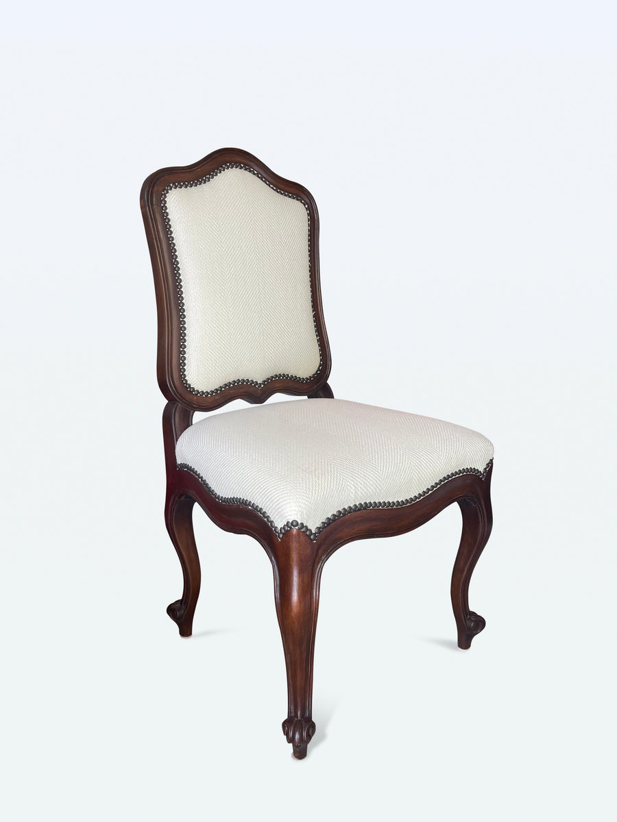 Upholstered Dining Chairs with Cabriole Leg set of 6 Upper Kirby