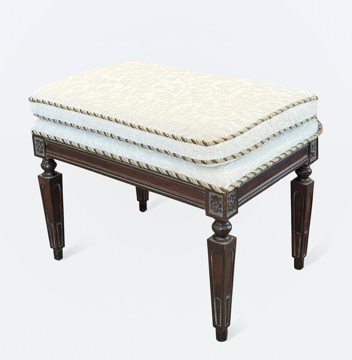 Louis XV Style Upholstered Stool – Upper Kirby Consignment